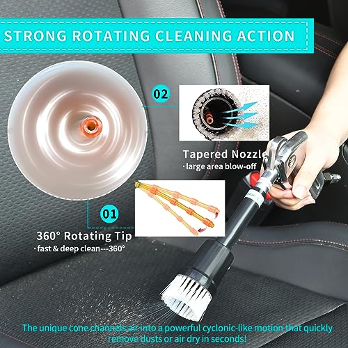 High Pressure Tornado Dry Car Cleaning Gun Detailing Air Tool - view 4