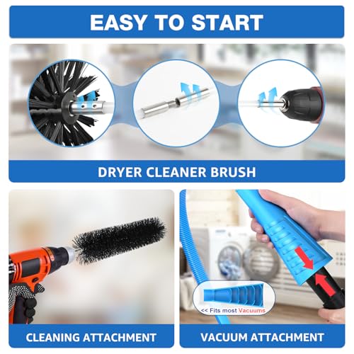22-Pieces 32-Feet Dryer Vent Cleaner Kit, Dryer Vent Cleaning Kit - view 5