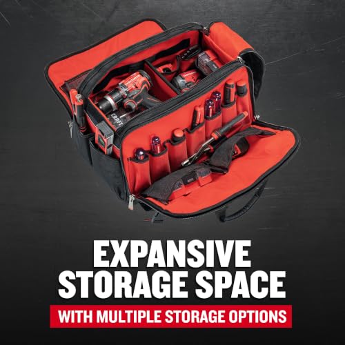 VERSASTACK XL Tool Bag, 22.5”, Durable Polyester, Black and Red (CMST21450) - view 4