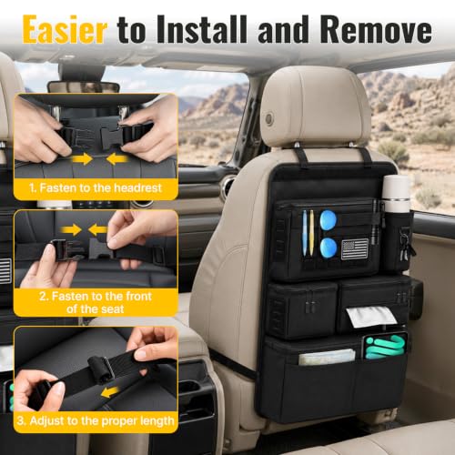 Multi-Pocket Back Seat Car Organizer, Fits Most Cars, SUVs, Trucks, Jeeps - view 6