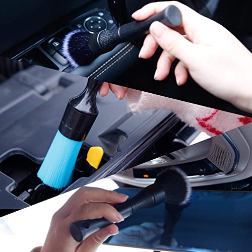 3 Pack Ultra-Soft Detailing Brush Set, Comfortable Grip and Scratch-Free Cleaning for Exterior, Interior Panels, Emblems, Badges, Gauge Cluster, Infotainment Screen - view 5