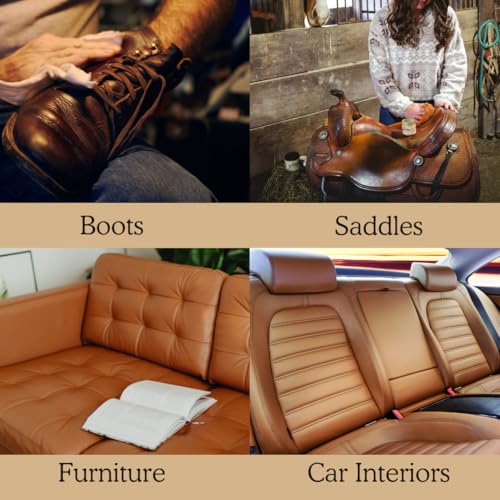 LEATHER N RICH - Quality leather cleaner and conditioner, Made in the USA since 1976 - Leather care for boots, saddles, car interiors, furniture, horse tack. Easy to use. - view 5
