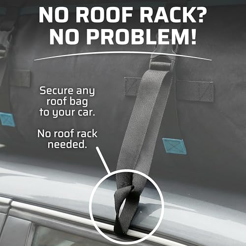6 Door Hook Straps for Car Rooftop Cargo Carrier Tie Down, Flat Hook Straps - view 3