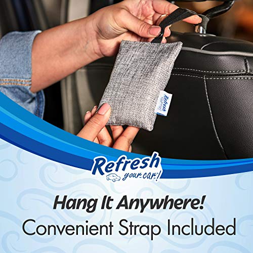 ! Car Air Freshener And Deodorizer, Odor Eliminator Charcoal Deodorizer Bags, Set Of 2, Fragrance Free - view 3