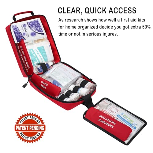 400 Piece Large First Aid Kit for Home, Car, Travel, Camping,Sports - view 2
