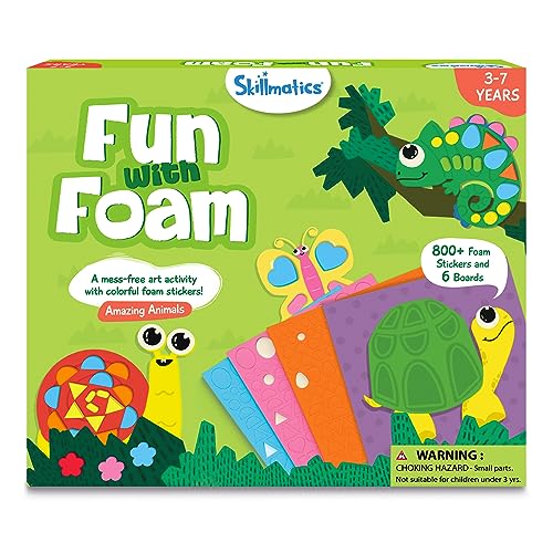 Fun with Foam Sticker Art – Animals, Craft Kit, Gift for Kids