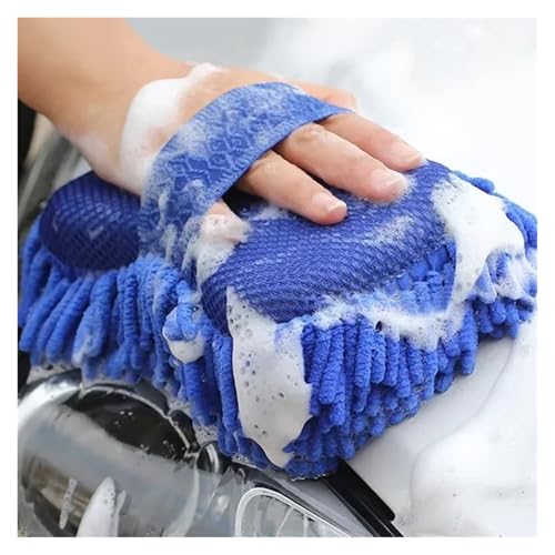 1/2Pcs Blue Microfiber Chenille Auto Cleaning Kit - view 4