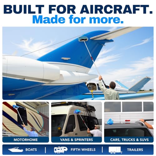 Waterless RV Wash Wax Mop Kit, 9 ft Pole, Boat Aircraft - view 6