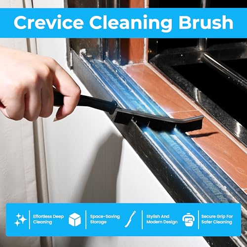 7Pcs Crevice Cleaning Brush, Gap Brush for Cleaning Hard Bristle Cleaning Tools for Baseboard Mesh Screen Sliding Door Track, Bathroom, Shower, Window, Household Use Scrub Brushes for Deep Cleaning - view 6