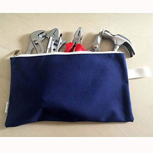 100% Cotton 16oz Heavy Duty Multi-purpose Canvas Zipper Tool Bag Organize Storage Pouch 4-pack - view 4