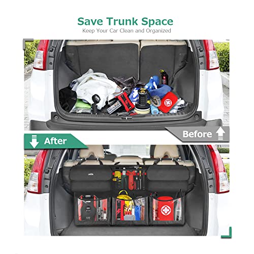 Trunk Organizer for Car, 6 Storage Compartments 40x19inch - view 2