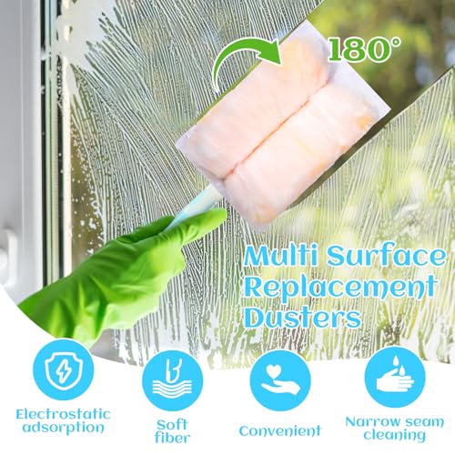 300 Pcs Disposable Dusters Refills Bulk for Cleaning (Light Colors) - view 3