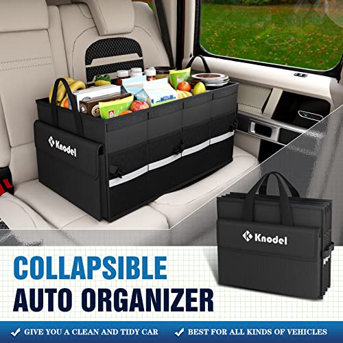 Trunk Organizer with Lid for Car, SUV, and Truck (Medium, Black) - view 4