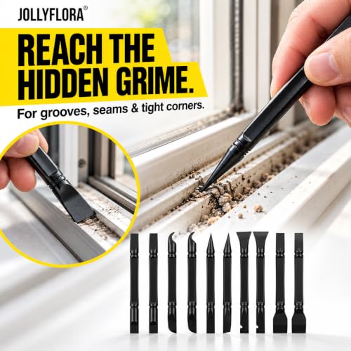 10Pcs Hard Plastic Scraper Tools with Storage Box - view 6