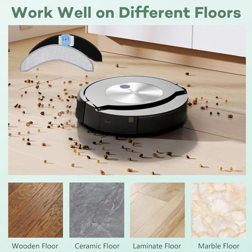 Mopping Cloth Mop Pad Replacement for iRobot Roomba Combo J7+/J7/ Roomba j9+ Robot Vacuum Cleaner (4Pcs) - view 6