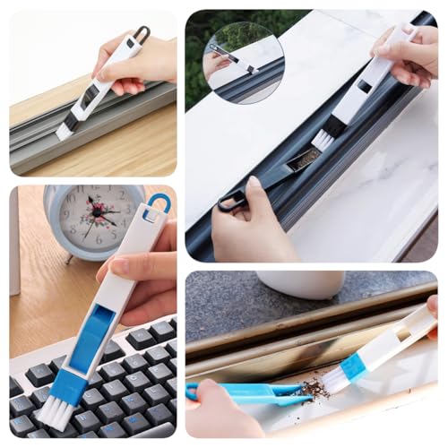 15Pcs Crevice Cleaning Brush Set, Multifunction Hard Bristle Scrub Brushes - view 7