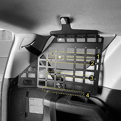 For Toyota 4Runner 2010-2024 Car Accessories Modular Storage Molle Panel Shelf System Luggage Carrier Trunk Organizer Aluminum - view 2
