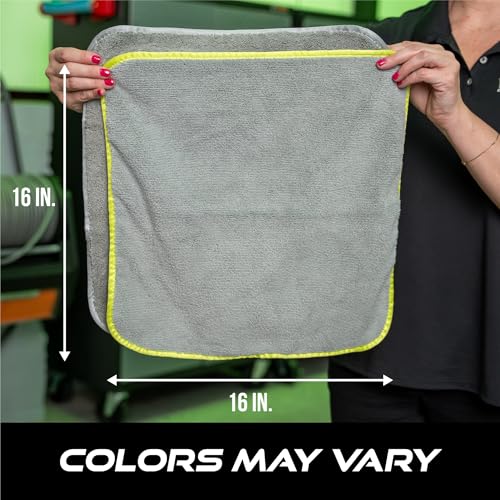 Utility Microfiber Towels for Cars, 16 x 16 Inch, 8 Pack - view 6