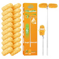 6 ft Extendable Duster Handle with 20 Pcs, 360° Heavy Duty Duster Refills Kit for Swiffer, 4X Electrostatic Microfiber for Cleaning Home, Effortlessly Reach Ceilings, Fans & Hard-to-Reach Areas