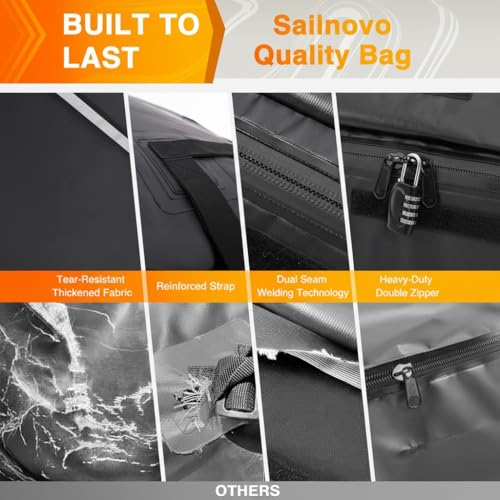 Waterproof Rooftop Cargo Carrier 21 Cubic Feet Soft-Shell Roof Bag - view 7