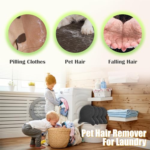 Pet Hair Remover for Laundry, Reusable Dog Hair Remover for Laundry, Lint & Hair Catcher for Clothes, for Washing Machines, Dryers, Bedding and Clothing 4 PCS - view 3