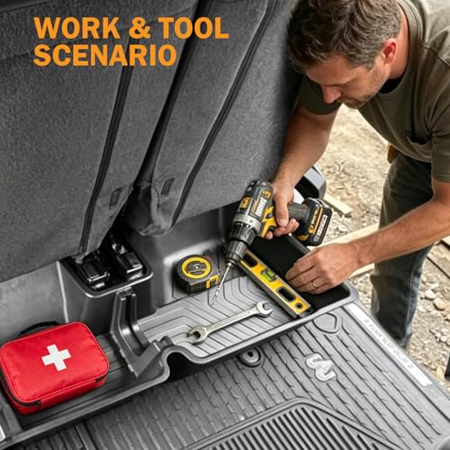 Under Seat Storage Box for Ram 1500 2019-2026 Crew Cab - view 3