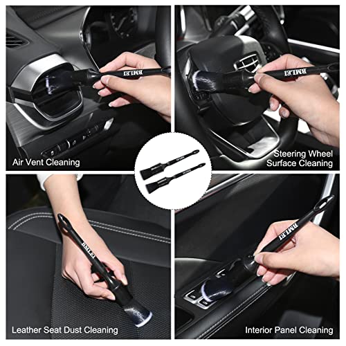 5pcs Car Detailing Brushes Set, Boars Hair Auto Car Detail Brush Kit - view 5