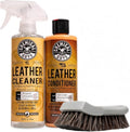Leather Cleaner and Conditioner Kit with Brush