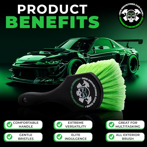 Dirty Deeds Wheel & Exterior Car Cleaning Brush | Soft Bristle Scrubber | Safe for Paint, Trim & Rims | Ergonomic Comfort Grip for Precise Detailing | Deep Cleaning | Scratch Free - view 4