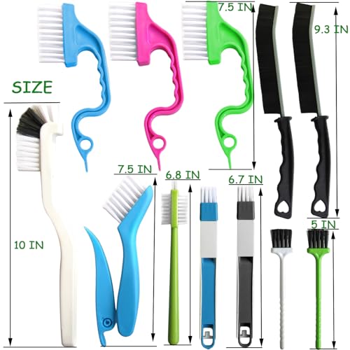 Crevice Cleaning Brush Set,Small Groove Cleaner Tools,12Pcs - view 6