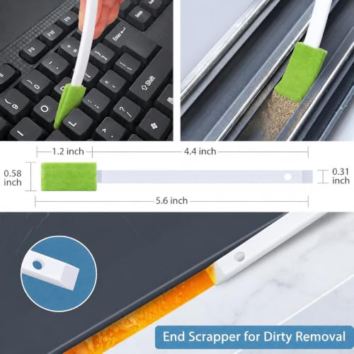 Crevice Cleaning Brushes Tool for Tiny Small Spaces, 40Pcs, Green - view 4