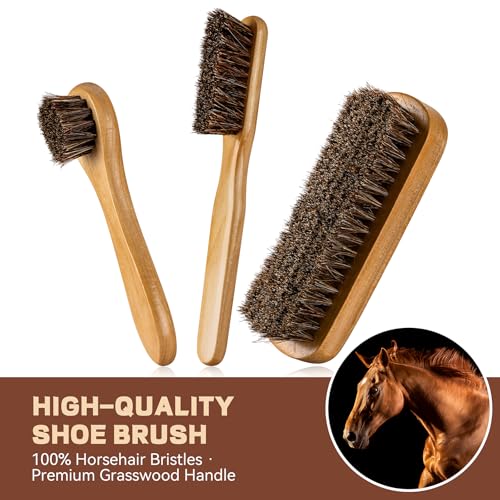 Leather Boot Care Kit – Mink Oil, Saddle Soap for Leather, Shoe Brush, Waterproof Wax, Leather Cleaner and Conditioner - view 2
