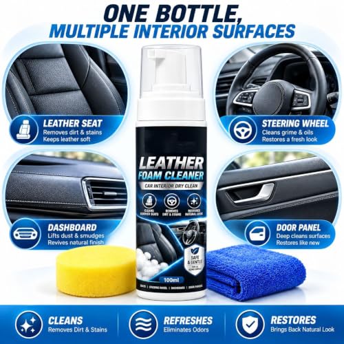 Car Interior Leather Foam Cleaner Kit, Car Interior Foam Cleaner，50 - view 5