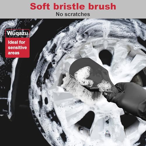 4PCS Wheel Kit 360 Scratch‑Free Dual Bristle Rim Brush Towel - view 4