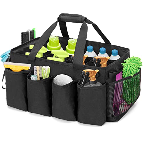 Extra-Large Cleaning Caddy with Handles & Multi Pockets