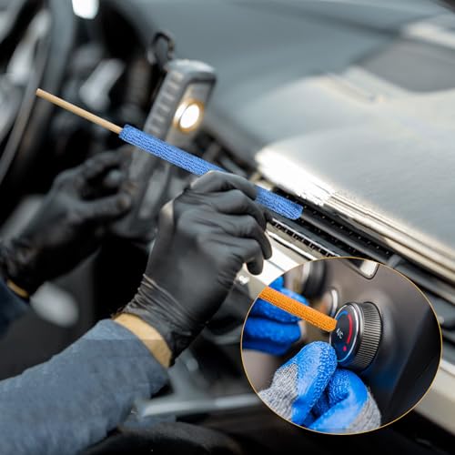6 Pcs Mini Dusters for Cleaning Microfiber Detail Duster Sticks Fan Cleaning Brush Crevice Cleaning Tool AC Vent Cleaner Fan Blade Cleaner Dusters for Cleaning Home Car Window Blind - view 6