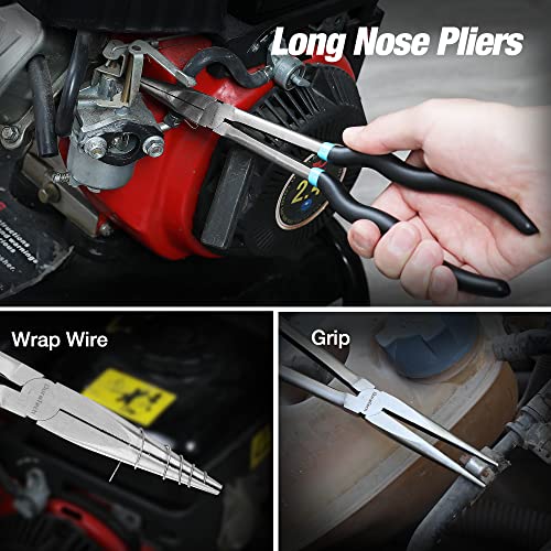 4 PCS Extra Long Needle Nose Pliers Set, Premium CRV Steel - view 4