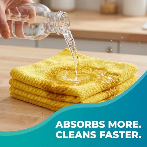 12-Pack Microfibre Cleaning Cloths 30 x 18 in, Lint-Free, Reusable - view 5