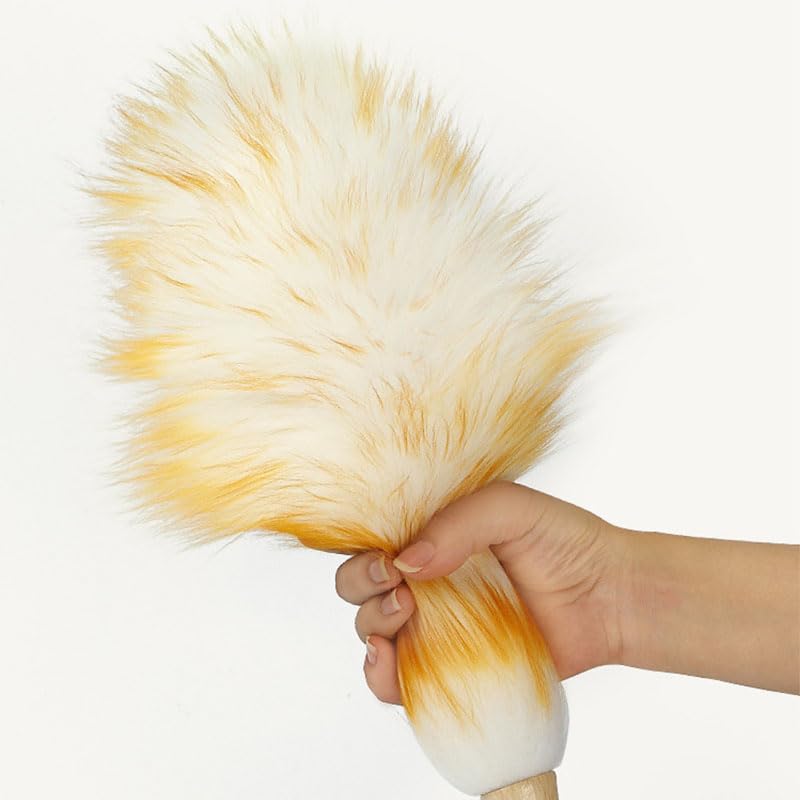 Lambswool Duster with Wooden Handle – Multipurpose Dusting Wand for Ceiling Fans, Blinds, Electronics & Hard-to-Reach Areas, Static-Free Cleaning Tool with Comfortable Grip - view 5