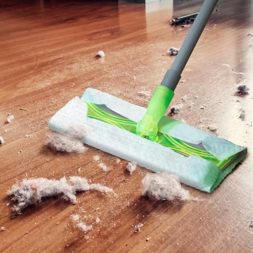 Disposable Mop Pads - Hard Floor Dust Mop - Disposable Microfiber Cloths - White Floor Cleaning Pads - 200 Count, White, 11.5" x 8" - view 4