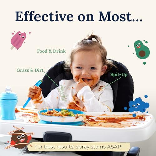 Messy Eater Stain Treater - 4oz 2-Pack & 16oz Spray Bottle - Laundry Spot Cleaner for Clothes, Carpet & Upholstery - Baby Stain Remover - view 5