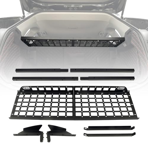 For Toyota RAV4 2019-2025 Car Accessories Modular Storage Molle Panel Cargo Shelf Organizer Luggage Carrier Rack Aluminum Alloy (with Split Cross Bar)