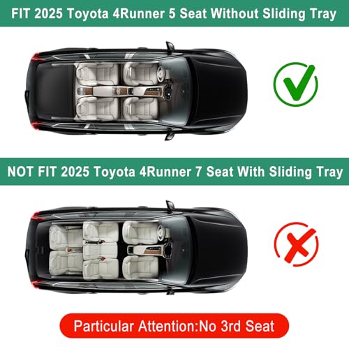 Cargo Mat and Backrest Mat for Toyota 4Runner 2025 2026 (Only for 5 Seats) - view 2