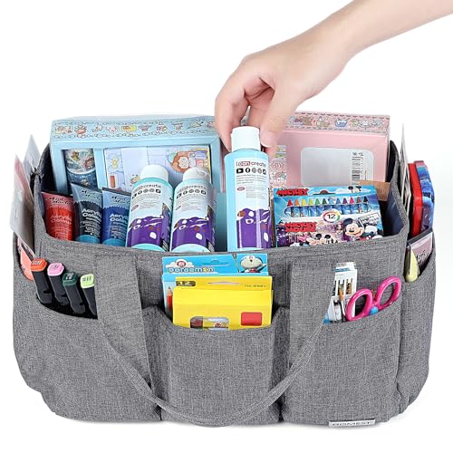 Craft Organizer Tote Bag with Multiple Pockets - view 3