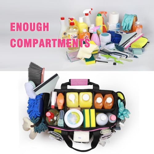 Wearable Cleaning Caddy Bag, Cleaning Caddy Supplies Organizer with Handles for Cleaners & Housekeeper, Under Sink & Car Cleaning Tool Organizers Bag - view 3