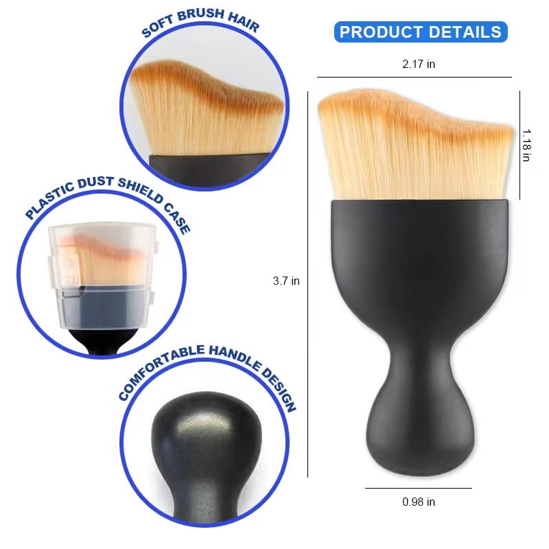 Car Interior Detailing Brush, Auto Interior Soft Hair Removal Brush,Car Brush, Car Cleaning Brush Interior Soft Bristles Detailing Brush Dusting Tool for Car,Home,Office,Computer,Keyboard (3PCS) - view 4