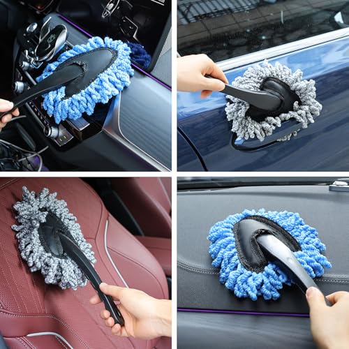 2 Pcs Super Soft Microfiber Duster Brush, Car Dash Cleaner, Cleaning Brush, Dusting Tool, Cleaning Tools for Car Cleaning, Home Kitchen, Computer - view 6