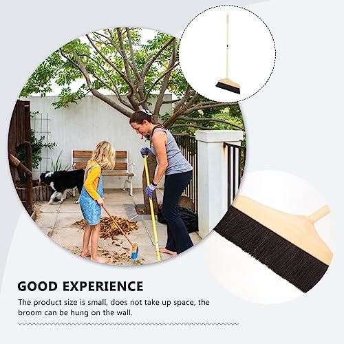 Broom Horse Hair Soft Bristle Wooden Handle Angle Broom Hair Removal Sweeper Carpet Cleaning Brush Floor Sweeping Broom - view 7