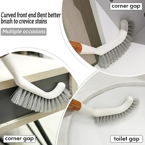 Crevice Cleaning Brush, Hard Bristle Grout Brush Gap Cleaner Tool for Tight Groove Spaces, Kitchen, Bathroom, Sliding Shower Door, Faucets Corners, Tiles, Sink and Windows Track - view 5