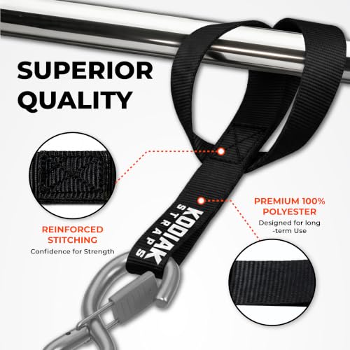 Soft Loop Tie Down Straps - 1 x 12 inches- 4,500 lb Load Capacity - Black 6 Pack - Loops for Securing ATV, UTV, Motorcycles, Scooters, Dirt Bikes, Lawn & Garden Equipment - view 3